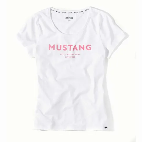 Dámské bílé tričko LIVI MUSTANG
