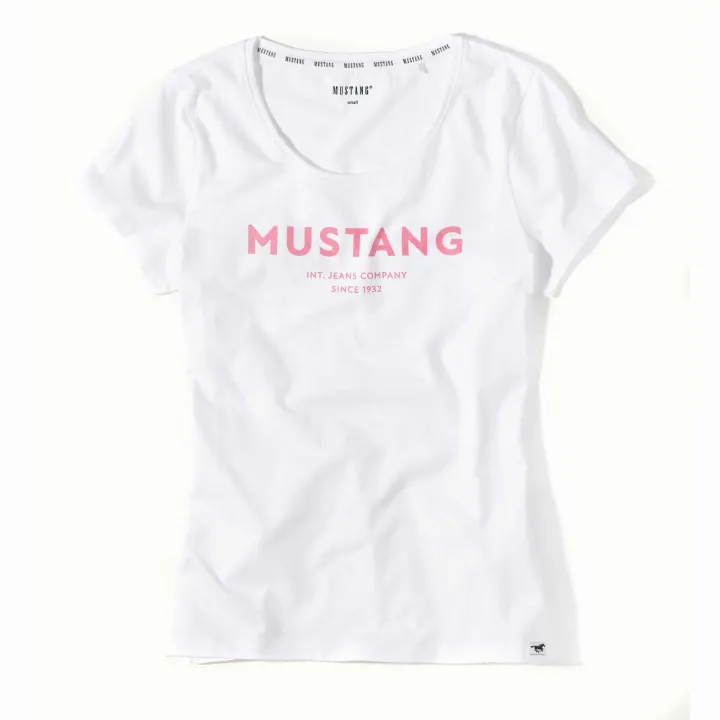 Dámské bílé tričko LIVI MUSTANG