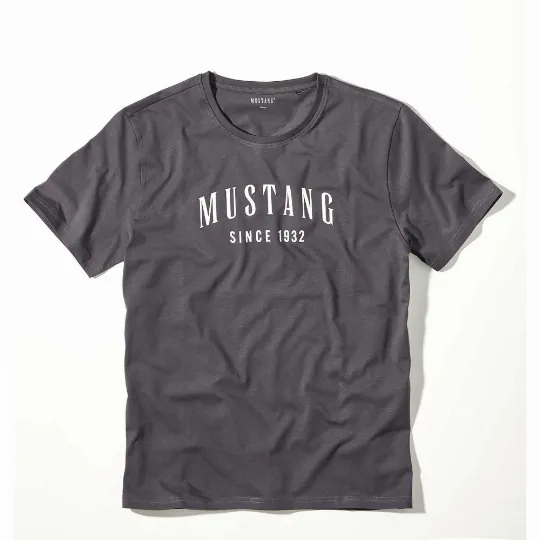 Tmavě šedé pánské tričko LEIF MUSTANG