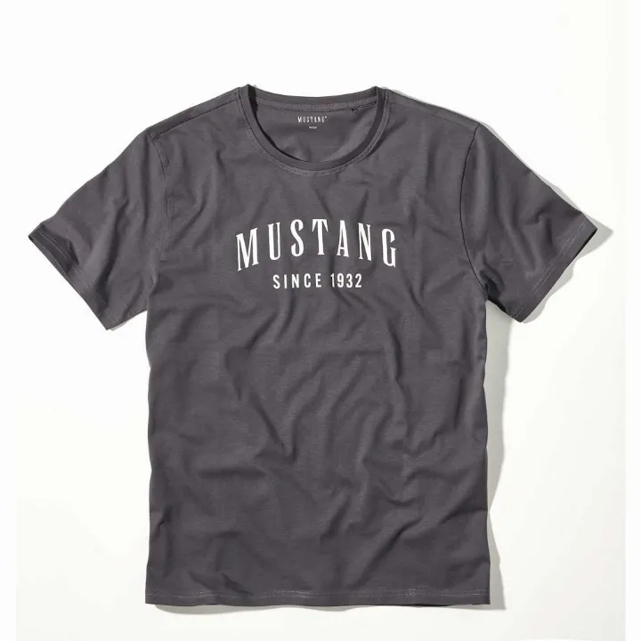 Tmavě šedé pánské tričko LEIF MUSTANG