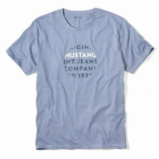 Modré pánské tričko JESPER MUSTANG