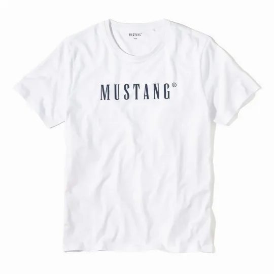 Bílé pánské tričko BENNET MUSTANG